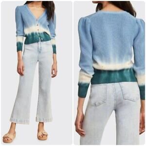 VERONICA BEARD Parula Tie-Dye Ombre Cardigan Sweater